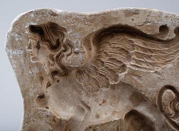 GJUTFORM, gips, 2 delar, 1800-/1900-tal.