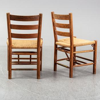 A set of 4 dining/church chairs by Viggo Hardie Fischer for Sorø Stolefabrik, 1950s.