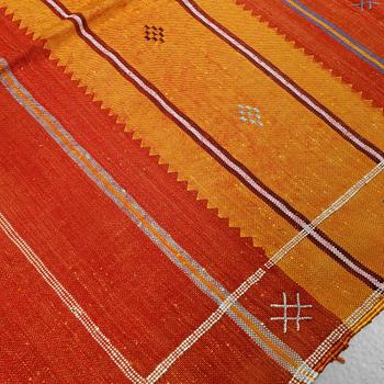 MATTA, silke, Kelim, Nordafrika, sent 1900-tal, 140x90 cm.