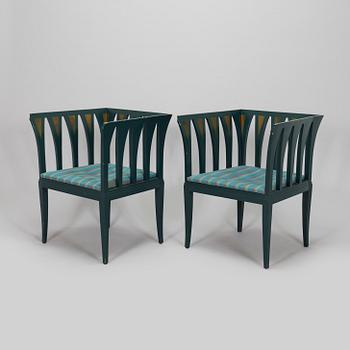 Eliel Saarinen, istuinryhmä, 5 osaa, "Blue suite" Adelta, Finland 1980-luku.