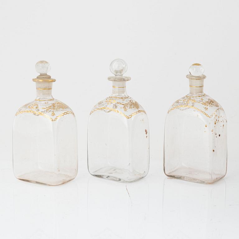 Flaskschatull, 1800-talets första hälft.