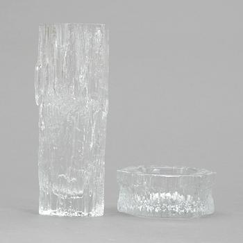 VAS och LJUSLYKTA, glas, Tapio Wirkkala, Iittala.