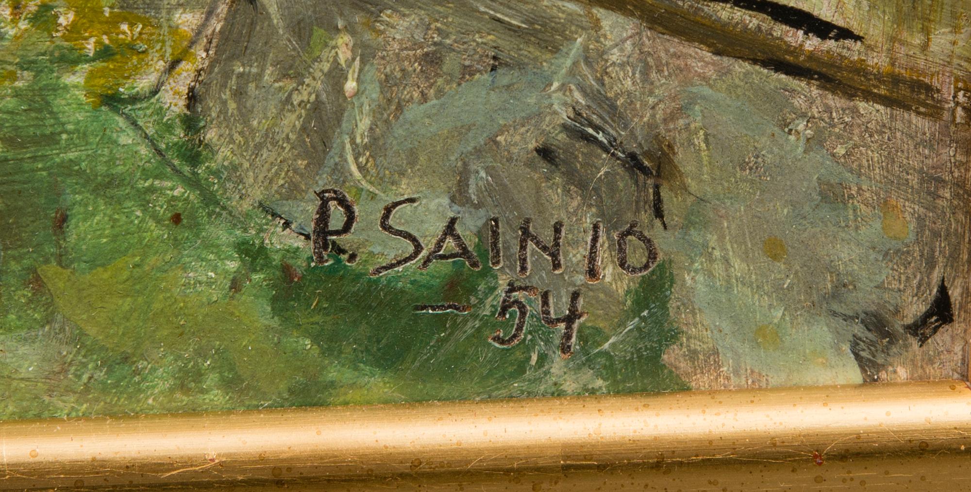 PAAVO SAINIO, oil on board, signed and dated -54.