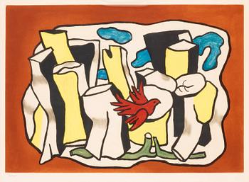 410. Fernand Léger (Efter), "L'oiseau rouge dans le bois".
