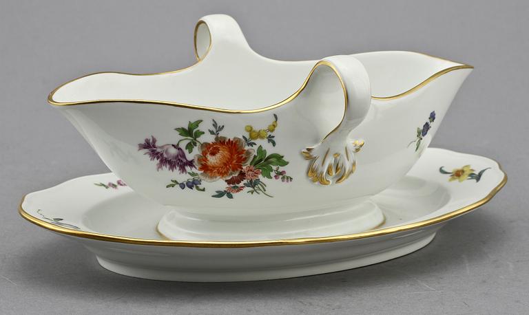 SERVISDELAR, 30 st, porslin, Meissen, 1900-tal.