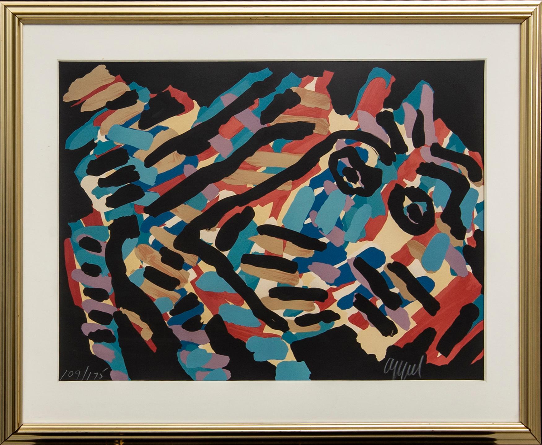 Karel Appel, färglitografi, signerad och numrerad 109/175.