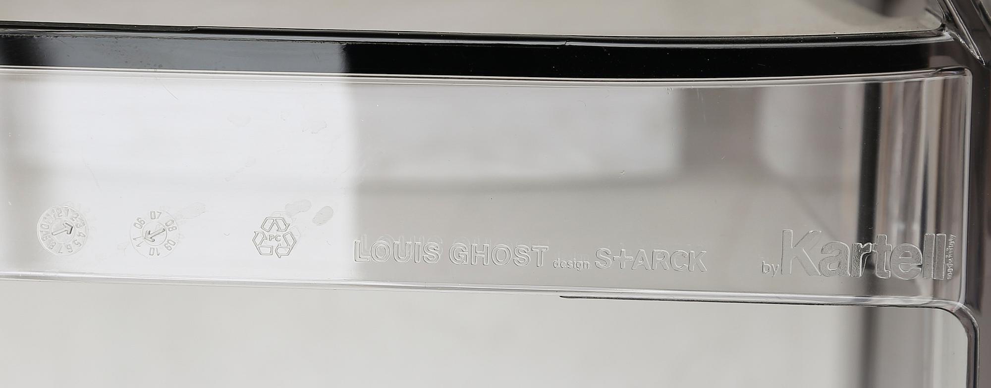 KARMSTOL"Louis Ghost", Philippe Starck för Kartell.