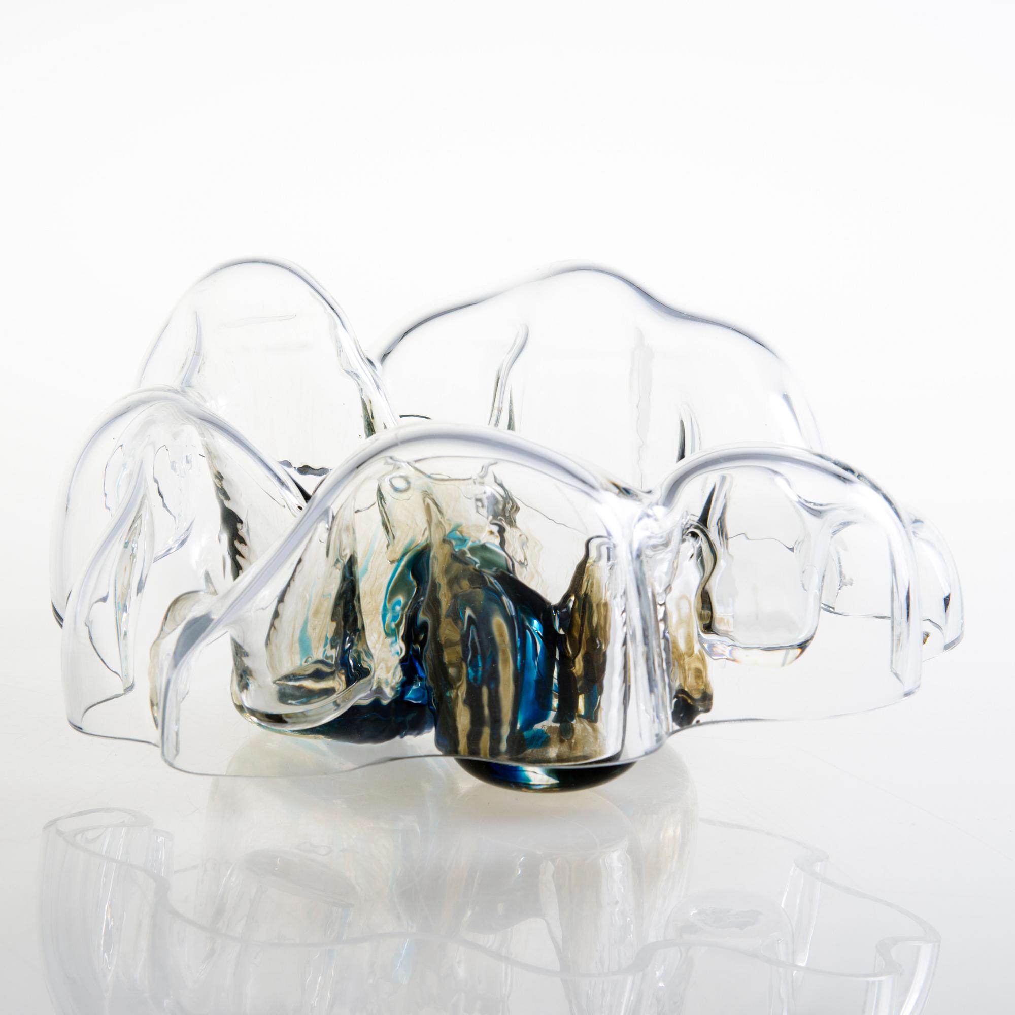 HELENA TYNELL, A Moonwalk' glass sculpture signed Helena Tynell, Riihimäen Lasi Oy. Designed in 1973.