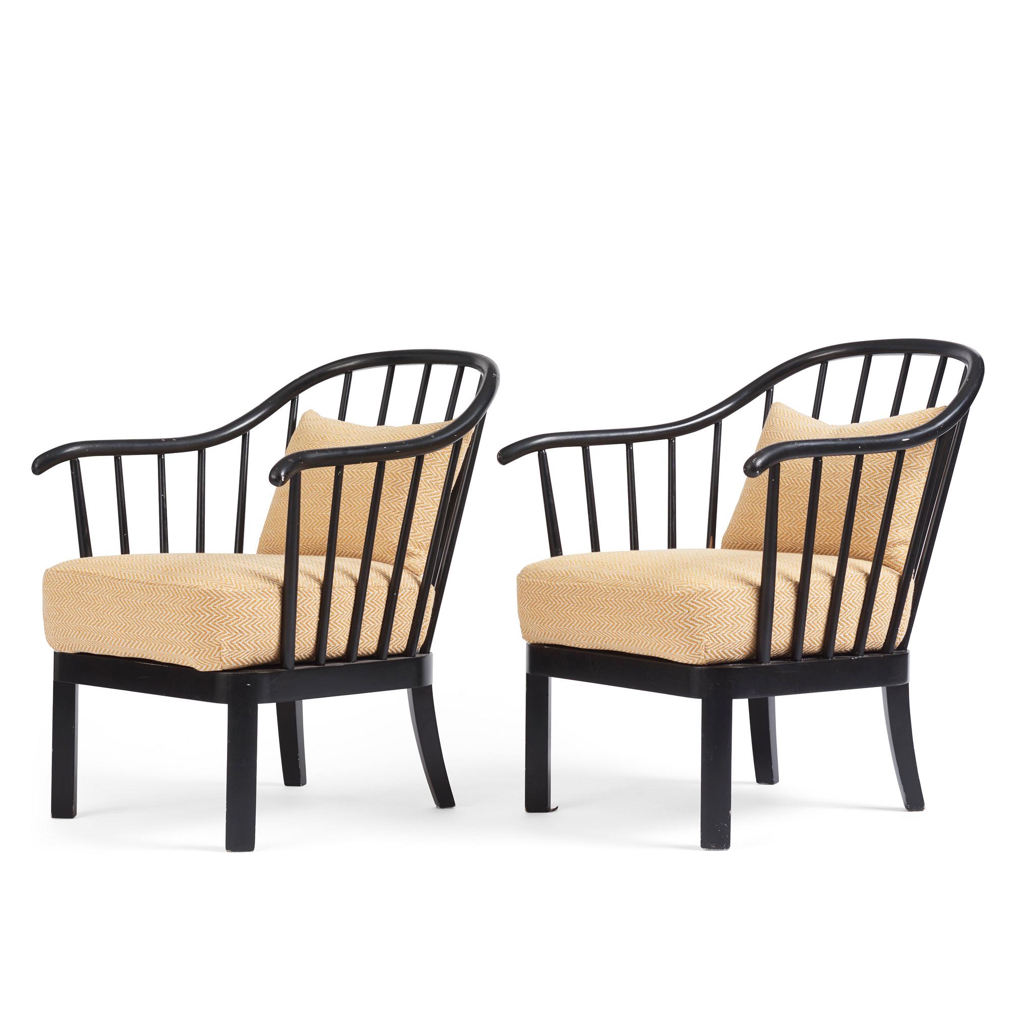 Otto Schulz, a pair of armchairs, Boet, Gothenburg 1930s-40s.