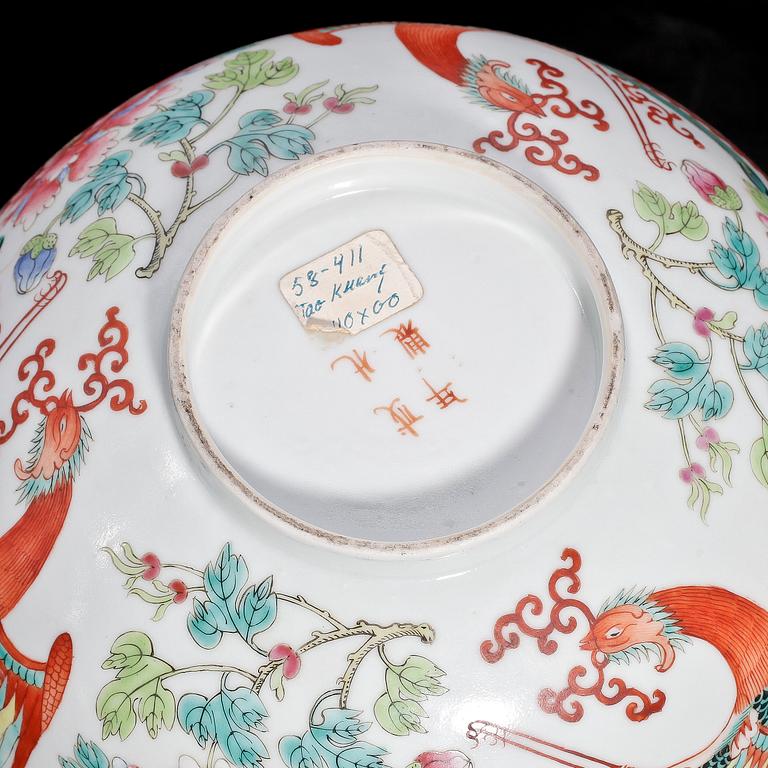 SKÅL, porslin, Kina. Sent 1800-tal.