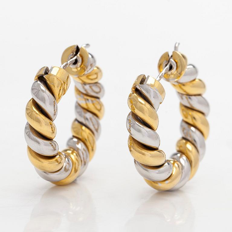 Earrings in 18K gold/white gold, Switzerland.