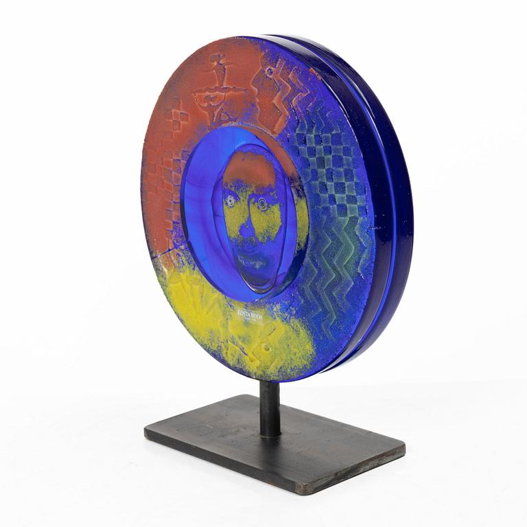 Kjell Engman, a glass sculpture, Kosta Boda, signed.