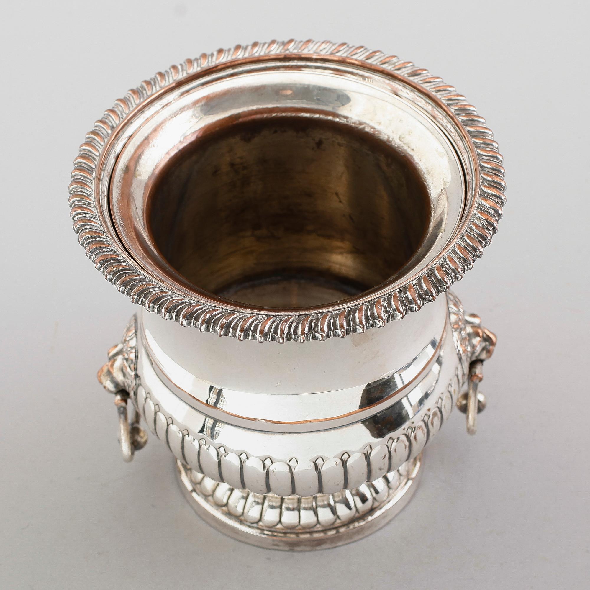 CHAMPAGNEKYLARE, argent haché, 1900-talets första hälft.