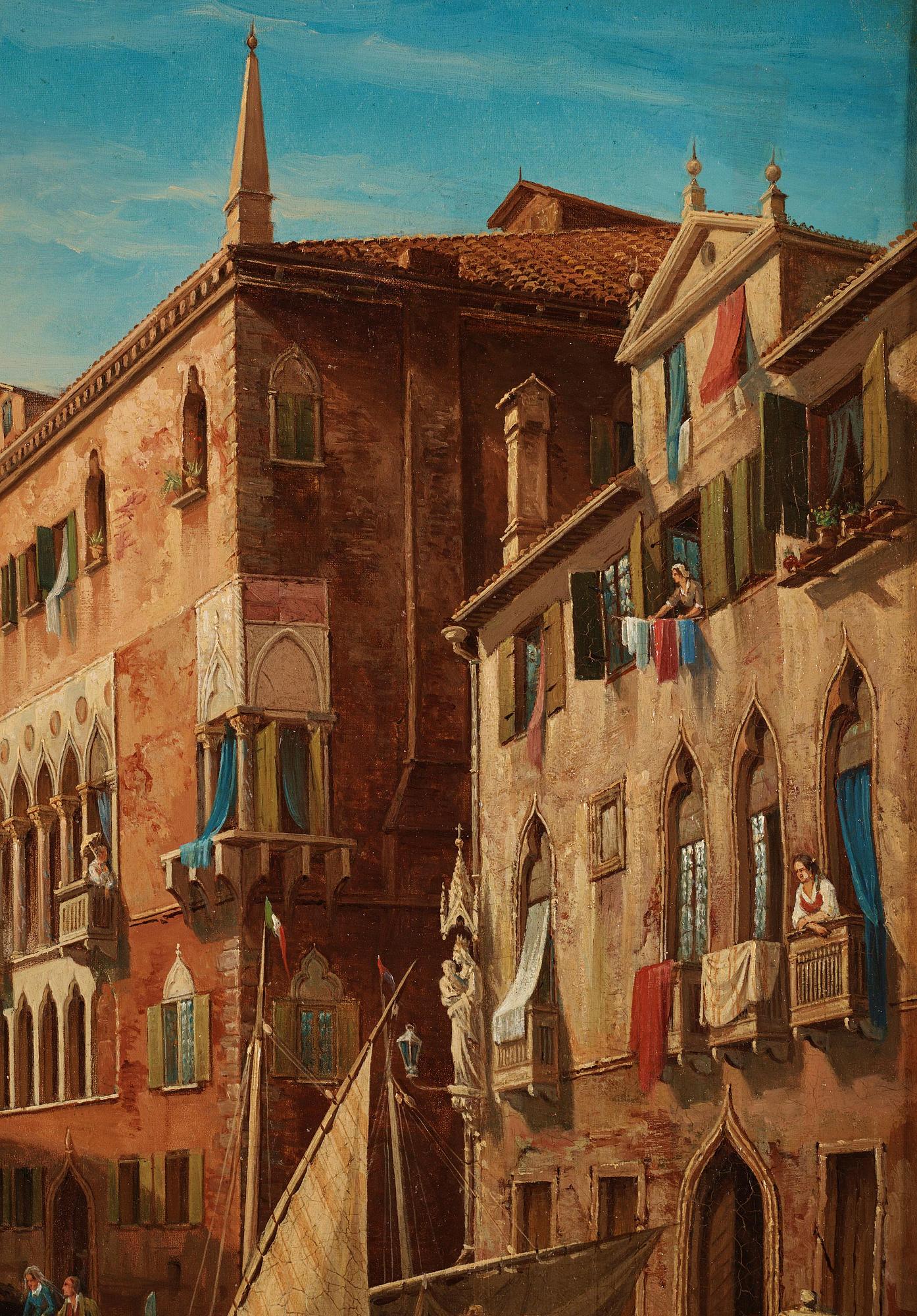 Gustaf Wilhelm Palm, ”Vue af Canale e Palazzo Osmarino i Venedig".