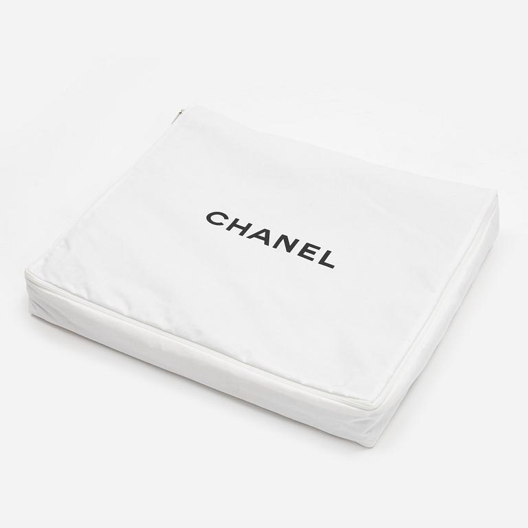 Chanel, beach towel.