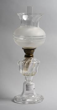 BORDSFOTOGENLAMPA, glas. Märkt Sea Glasbruk AB, Kosta Sweden.
