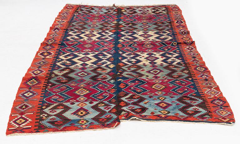 An antique Van kilim, Eastern Anatolia, c. 328 x 167 cm.