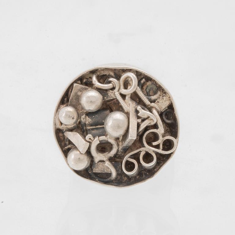 Berit Johansson, silver ring, 1960s.