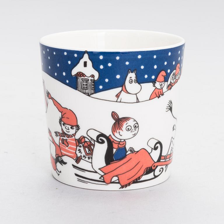 Muumimuki, "Joulutervehdys", posliinia, Moomin Characters, Arabia 1997-2002.