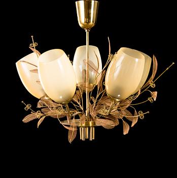 A mid-20th century pendant lamp model 9029/5 for Taito Oy, Finland.