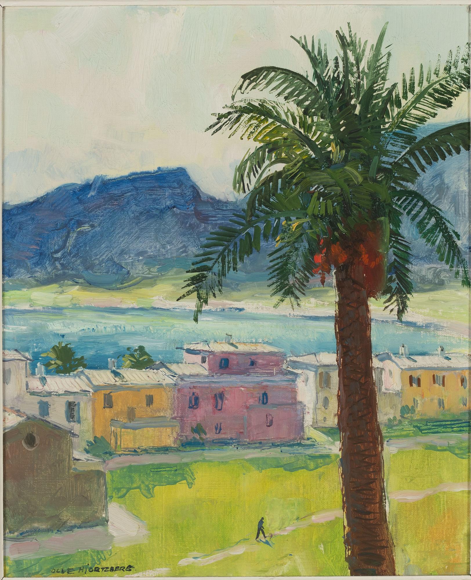 Olle Hjortzberg, Italienskt landskap.