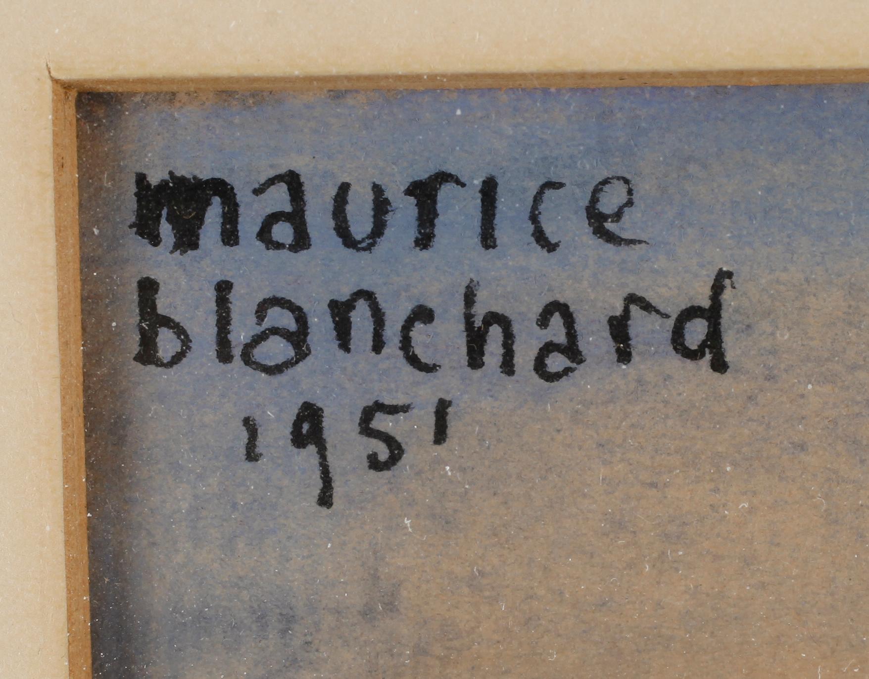 MAURICE BLANCHARD, gouache, signerad och daterad 1951.