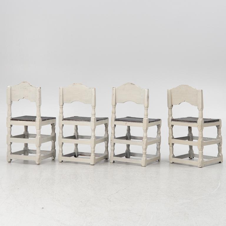 A set of four 18/19 th century chair.