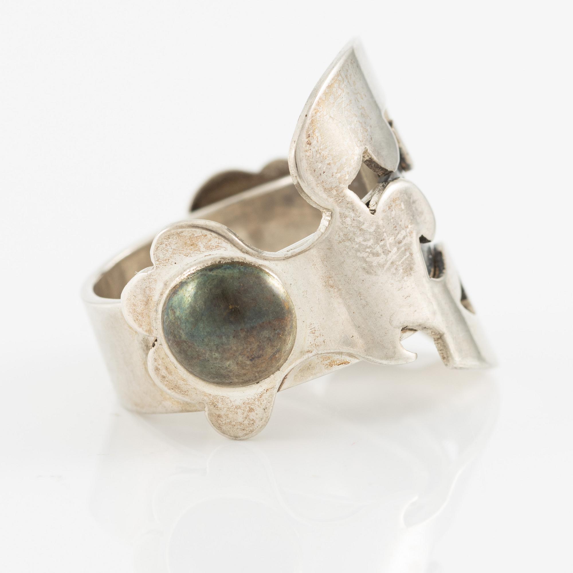 Jan-Christer Lundqvist, ring, sterlingsilver, Skövde 1997.