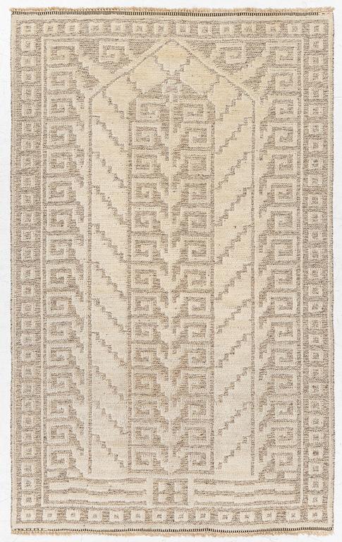 Märta Måås-Fjetterström, matta, "Vita spetsporten", flossa, signerad AB MMF, ca 220 x 136 cm.