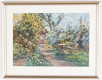 Anna Gardell-Ericson, akvarell, signerad.
