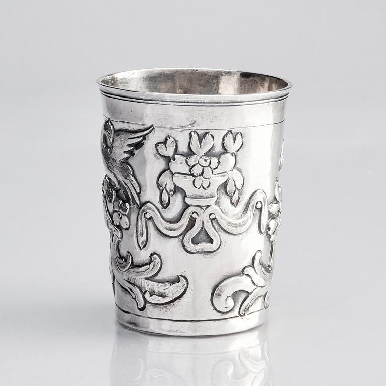 A Russian silver beaker, mark of Feodor Petrov, Moscow 1783.