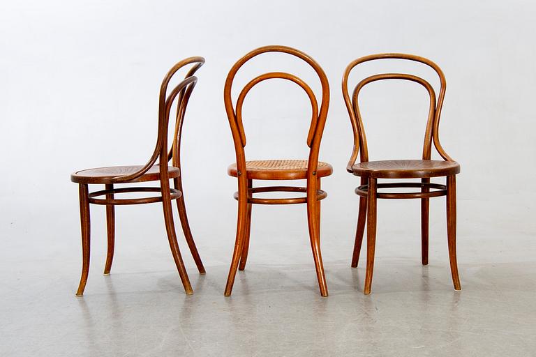 Thonet/Kohn, Chairs, 5 pcs, first half of the 20th century.
