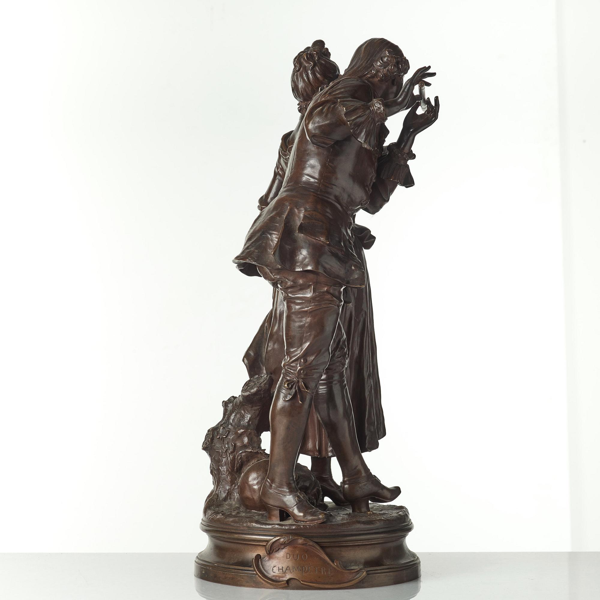 ADRIEN ÉTIENNE GAUDEZ, efter, skulptur, brons, signerad i godset.