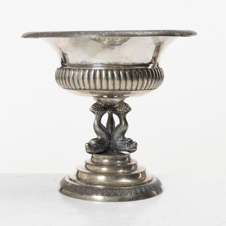 Goblet on foot, silver, Empire, Berlin, Germany, first half of the 19th century.