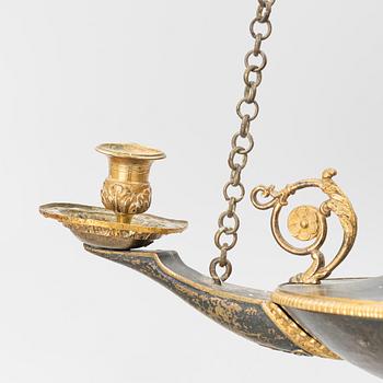 Ampel, för tre ljus, Frankrike, 1800-talets början,  Empire.