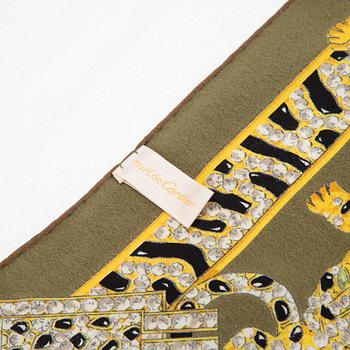 Cartier, a jaquard silk scarf.