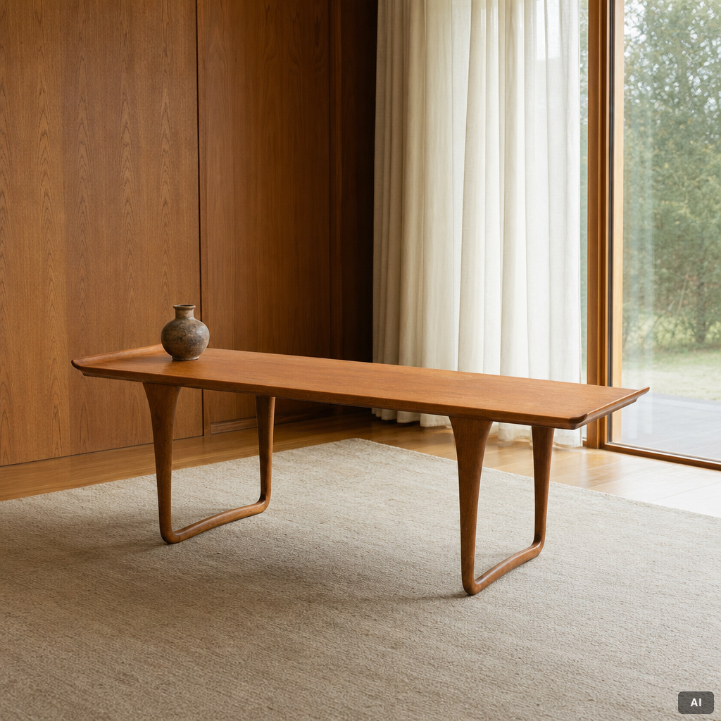 Soffbord, teak, Sverige, 1950-tal.