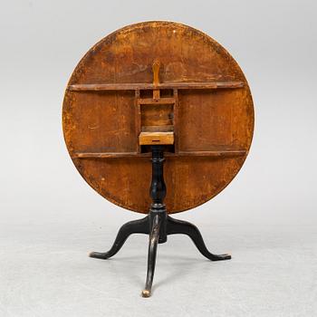 A Swedish tilt-top table, by Jacob Sjölin (master in Köping and Kungsör 1767-1785).