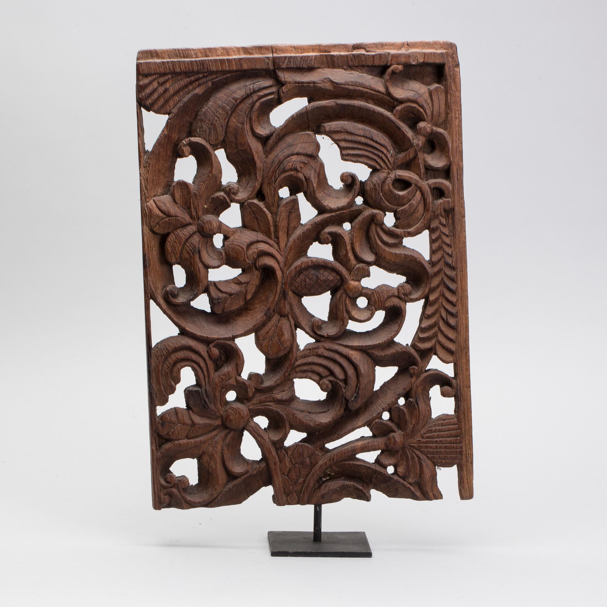 DEKORDEL, trä, orientalisk.