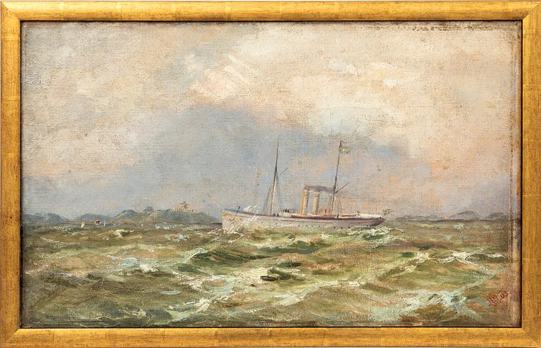 Unknown artist, Ship at sea.