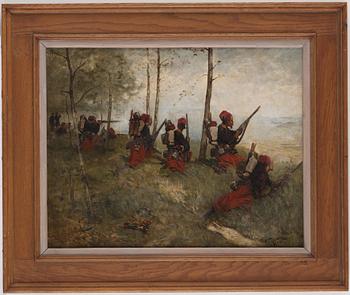 Georges Louis Hyon, Zuaver-krigare i Fransk-Tyska kriget 1870-71.