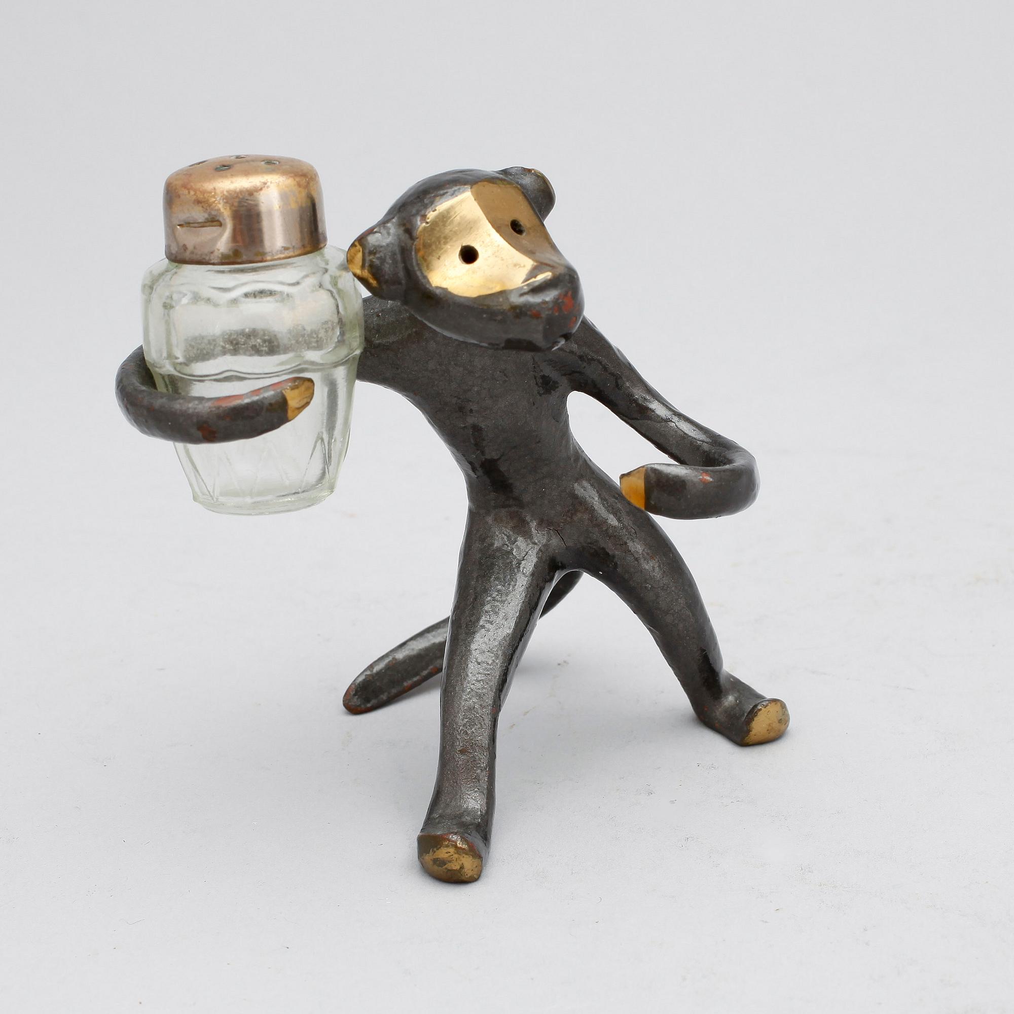 FIGURIN, brons, "Affe", Walter Bosse, Österrike, 1950-tal.