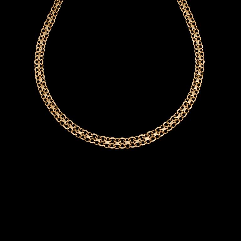 HALSLÄNK, 18k guld, Stockholms Ädelsmide. Vikt 19 g.