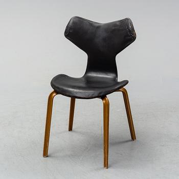 A 'Grand Prix' chair by Arne Jacobsen for Fritz Hansen, designed 1957.