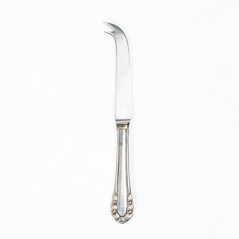 Georg Jensen, ostkniv, silver, Köpenhamn, 1900-talets andra hälft.
