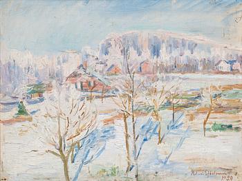 483. Helmi Sjöstrand, WINTER LANDSCAPE.