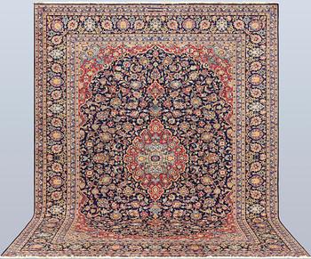 A Keshan carpet, 338 x 264 cm.