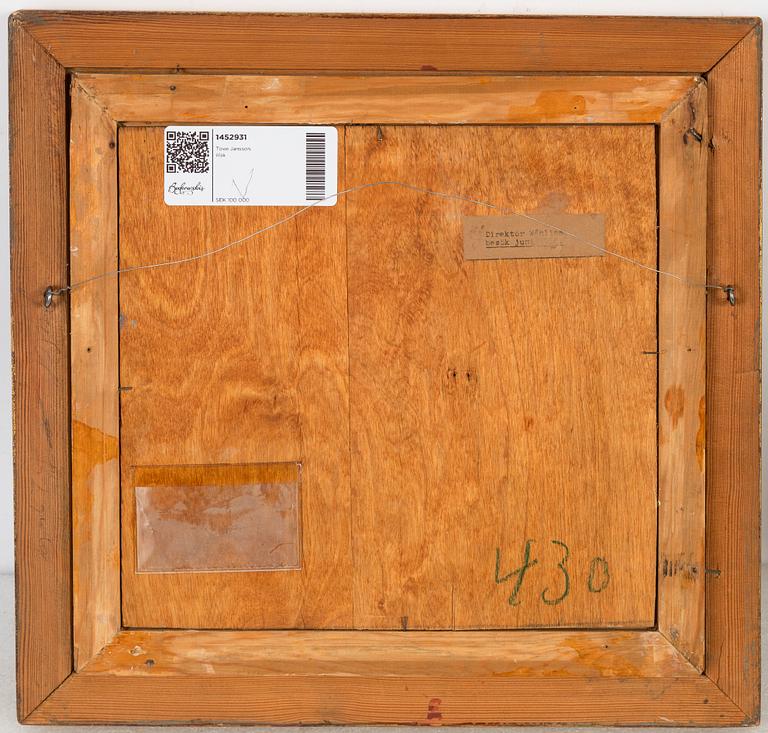 Tove Jansson, signerad Tove Jansson, olja på pannå.