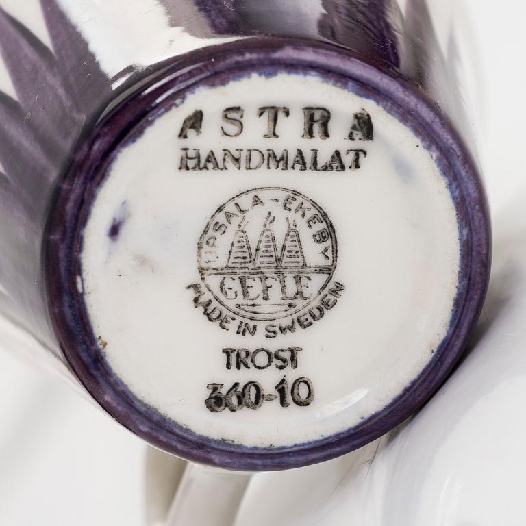 Eugen Trost, kaffeservis, "Astra", 26 delar, Gefle Upsala-Ekeby.