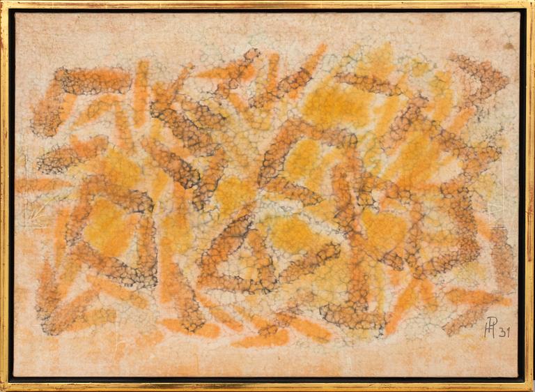 HENRI ERNST PFEIFFER, mixed media/canvas, signed 31.